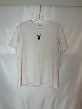 Playboy Nov 2013 Lips Graphic Tee — White — XS